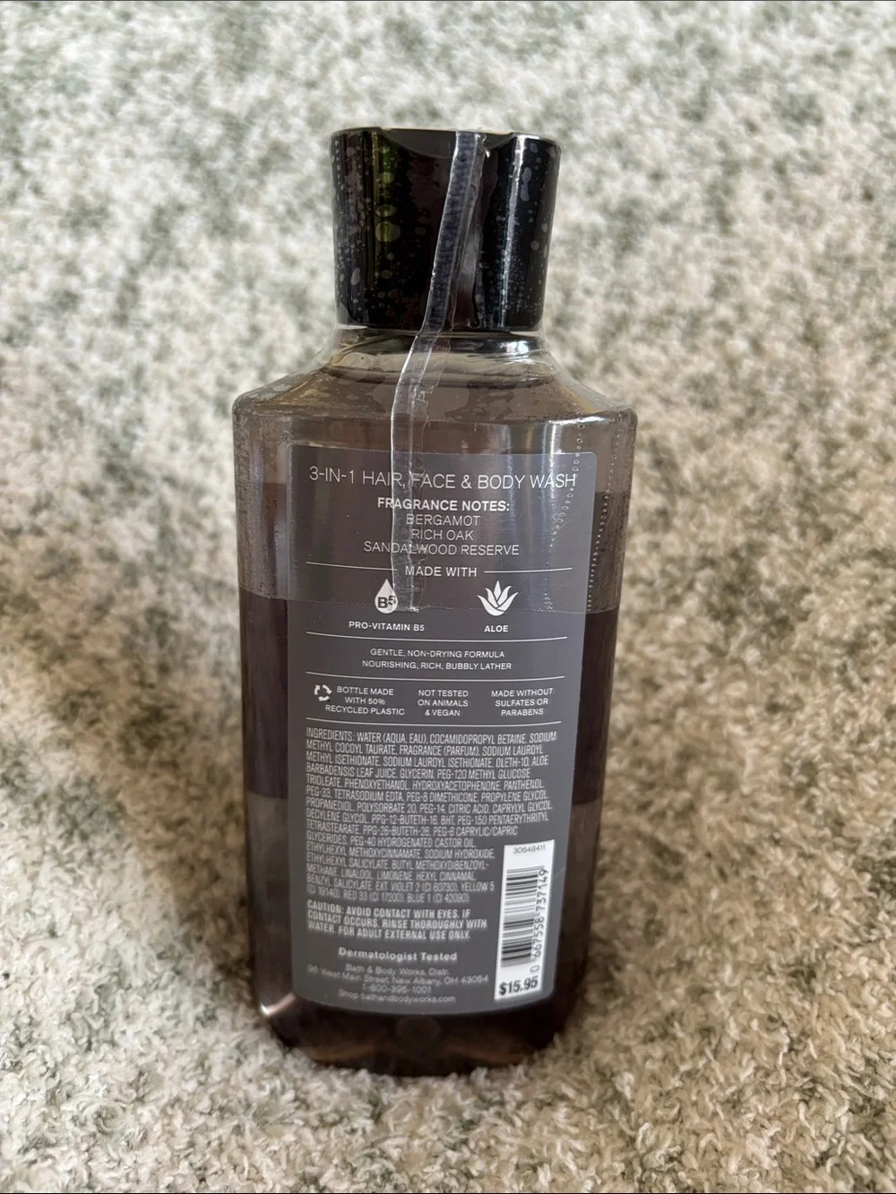 Bath & Body Works Gingham Legend Men's Body Wash 3in1 NWT 10oz.